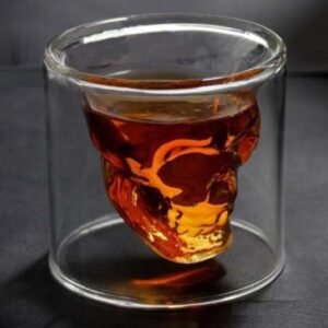 Skull Skull Double Transparent Glass