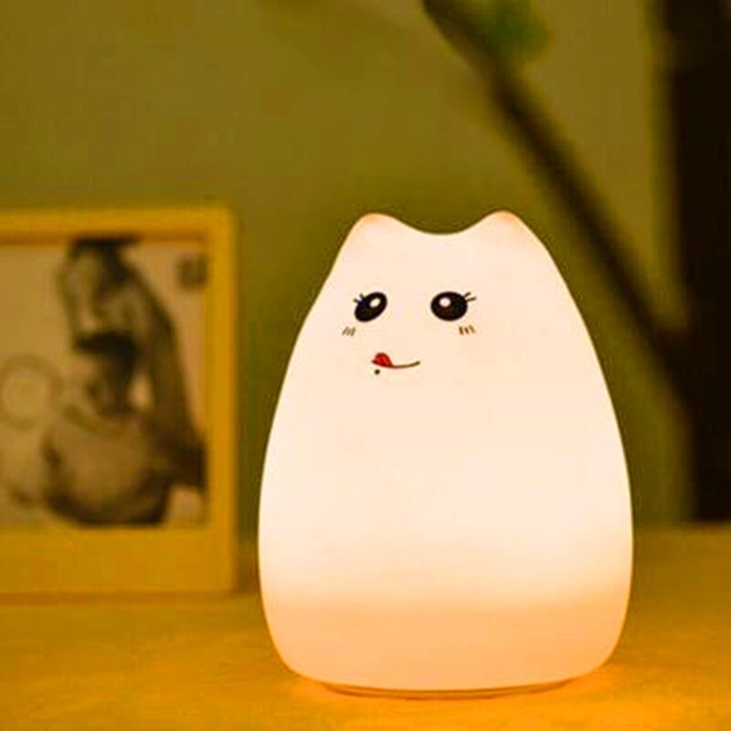 Silicone Touch Sensor LED Night Light For Children Baby Kids - Image 7