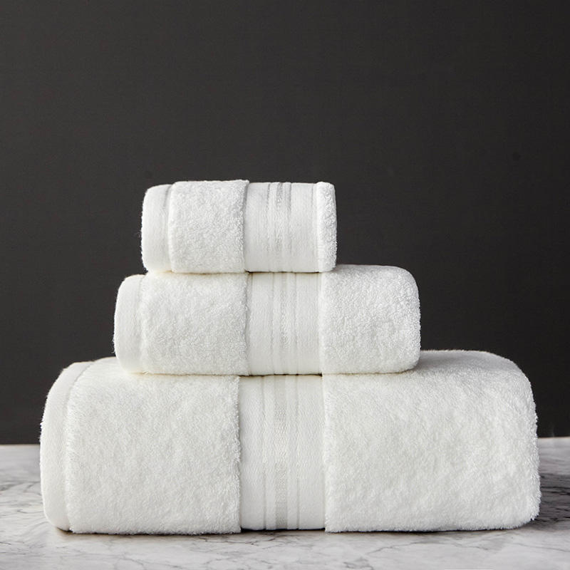Pure Color Thick Cotton Bath Towel Set Towel Set Increased Pure Cotton Beach Towel Beauty Salon Bath Towel - Image 10