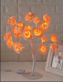 LED Tree Lamp Rose Small Tree Lamp Modeling Lamp Table Lamp - Image 8