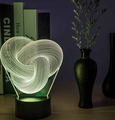 Twist Abstract LED 3D Night Light Touch Colorful Acrylic 3D Table Lamp Decoration Lighting Baby Sleeping Mood Lamp Best Gift - Image 6