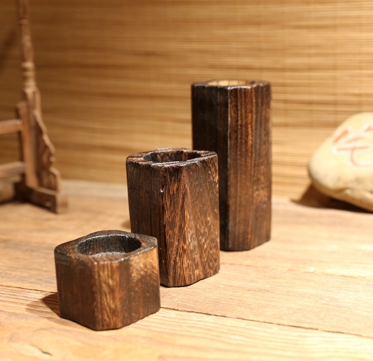 Solid wood candle holder - Image 2