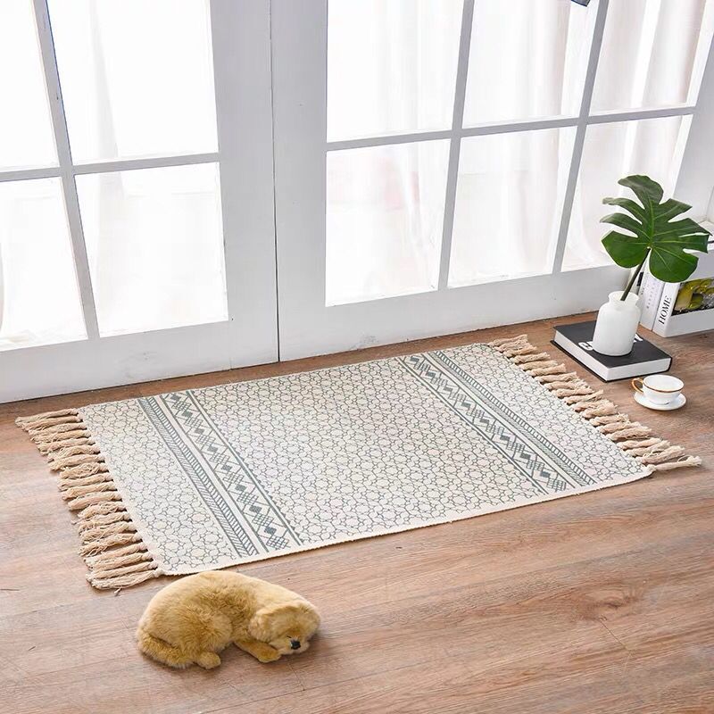 Scandinavian Style Linen Cotton Rug - Image 7