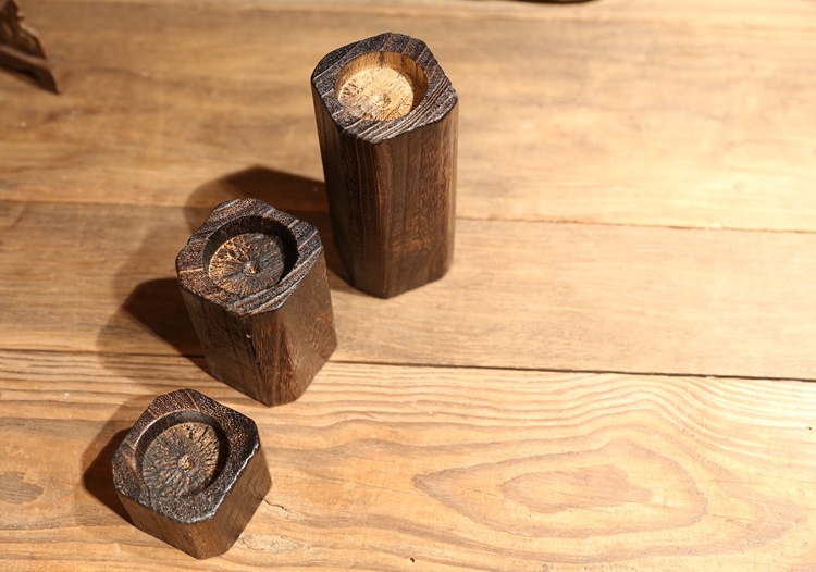 Solid wood candle holder - Image 3