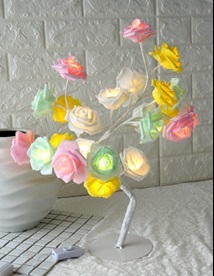 LED Tree Lamp Rose Small Tree Lamp Modeling Lamp Table Lamp - Image 5