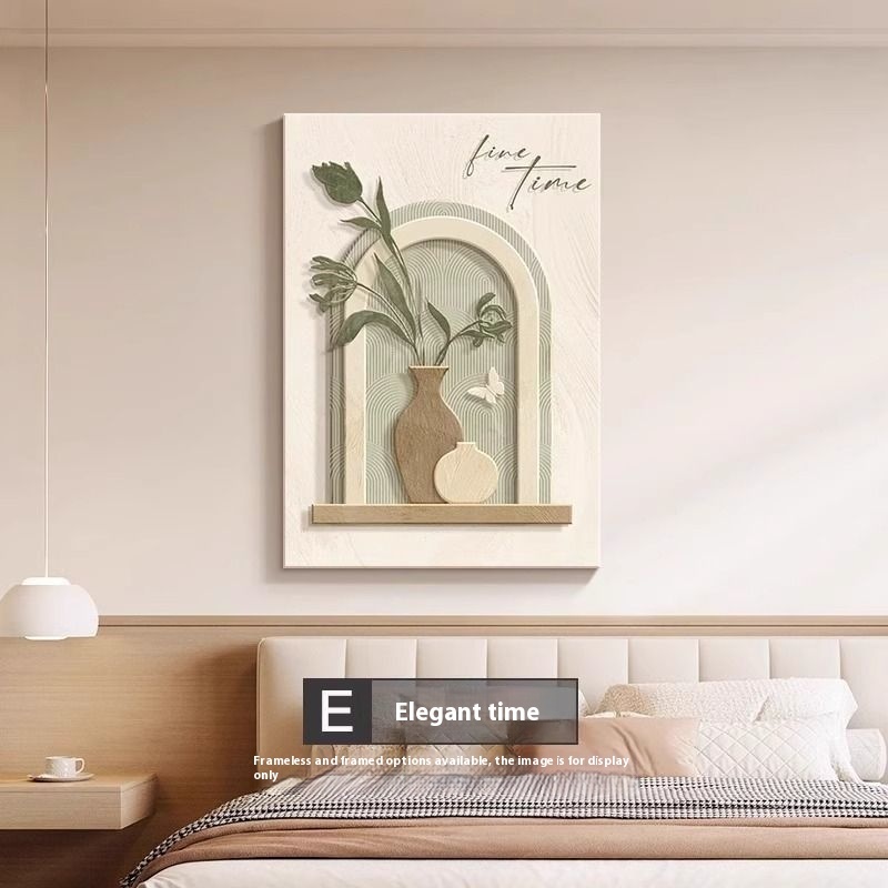 Decorative Painting Cream Style Abstract Line Character Mural - Image 9