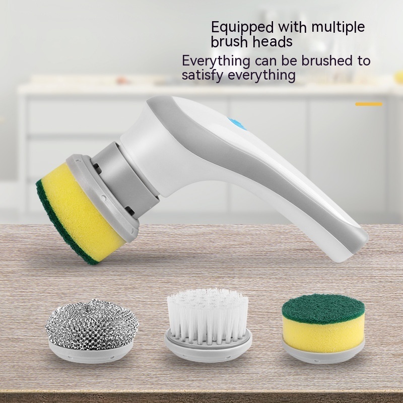 Electric Cleaning Brush 4 In 1 Spinning Scrubber Handheld Electric Cordless Cleaning Brush Portable - Image 6