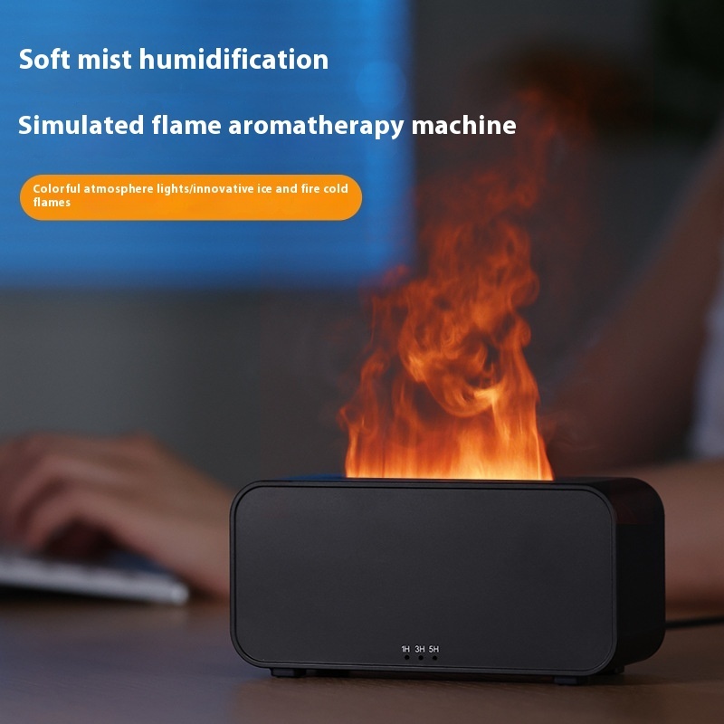 Timing Simulation Aroma Diffuser Usb Household Flame Humidifier Aromatherapy Machine Spray Air Flame Humidifier Diffuser - Image 4
