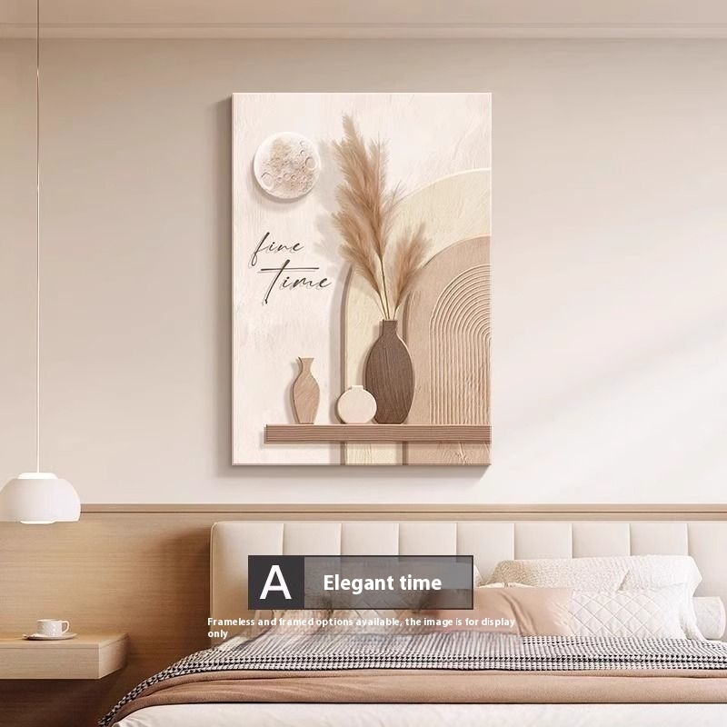 Decorative Painting Cream Style Abstract Line Character Mural - Image 3