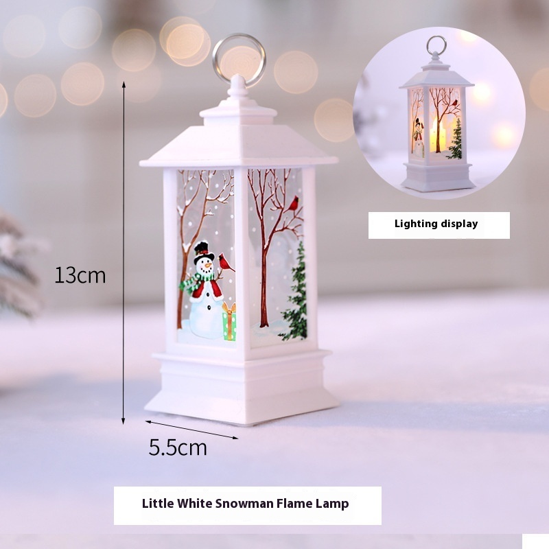Christmas Portable Oil Lamp Santa Claus LED Night Lights Battery Powered Indoor Outdoor Hanging Lanterns Festive Party Decoration - Image 5