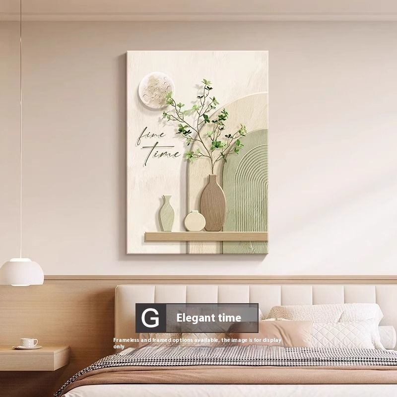 Decorative Painting Cream Style Abstract Line Character Mural - Image 7