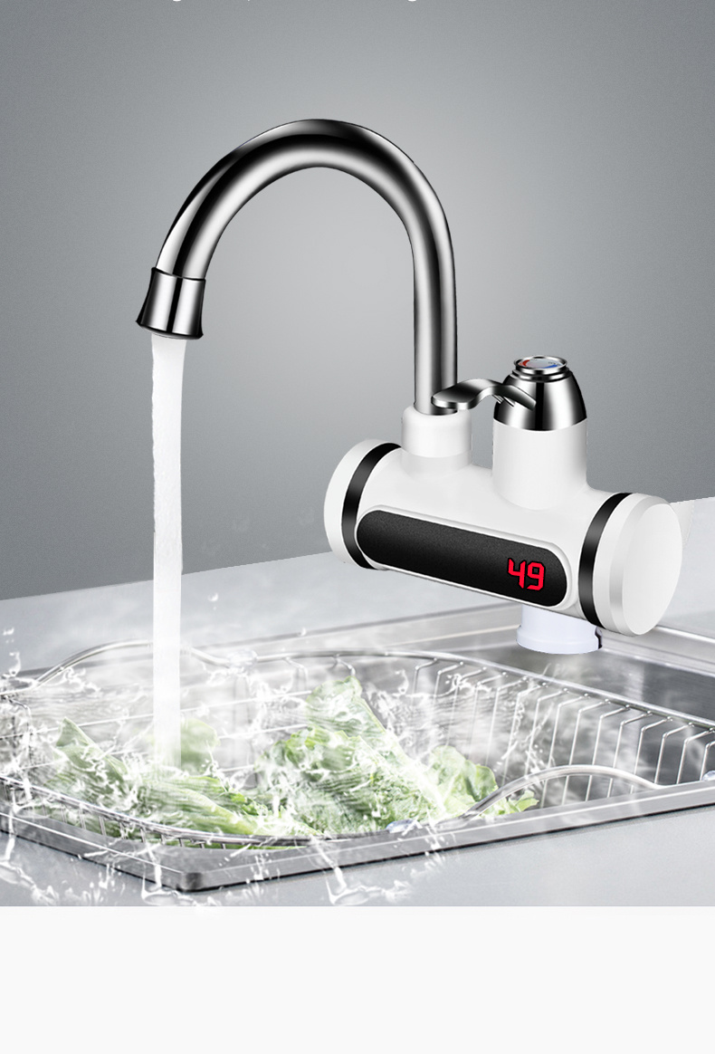 Kitchen Electric Water Tap Water Heater Temperature Display Cold Heating Faucet Hot Water Faucet Heater - Image 4