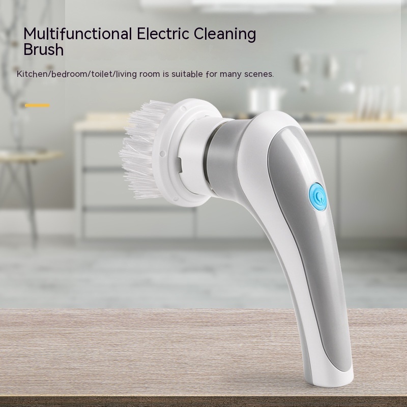 Electric Cleaning Brush 4 In 1 Spinning Scrubber Handheld Electric Cordless Cleaning Brush Portable - Image 8